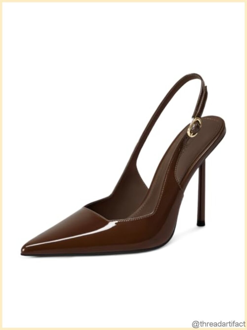wetkiss Pointed Toe Slingback Stiletto Pumps 3.94in Heels